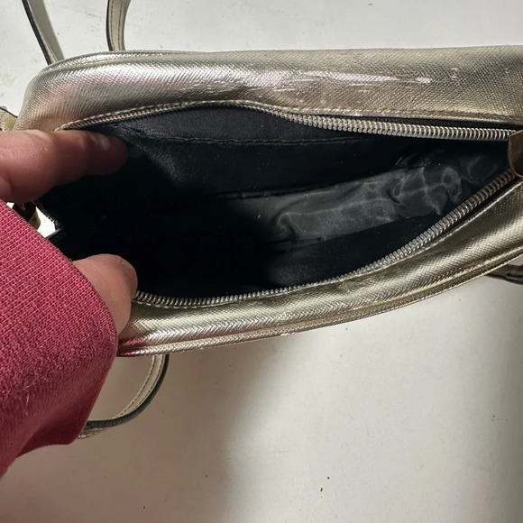 Silver Crossbody Bag with Tassel - Picture 6 of 7